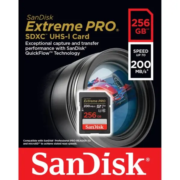 SanDisk 256GB Extreme PRO SDXC UHS-I